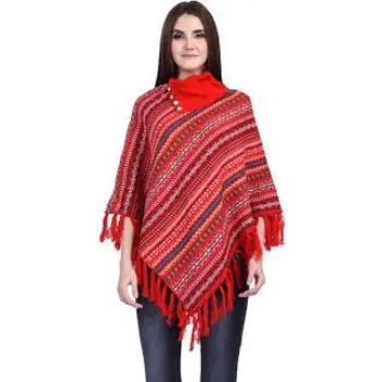 eWools Women Winter Wear Woolen Poncho 